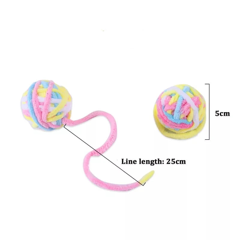 Colorful Yarn Balls for Cats