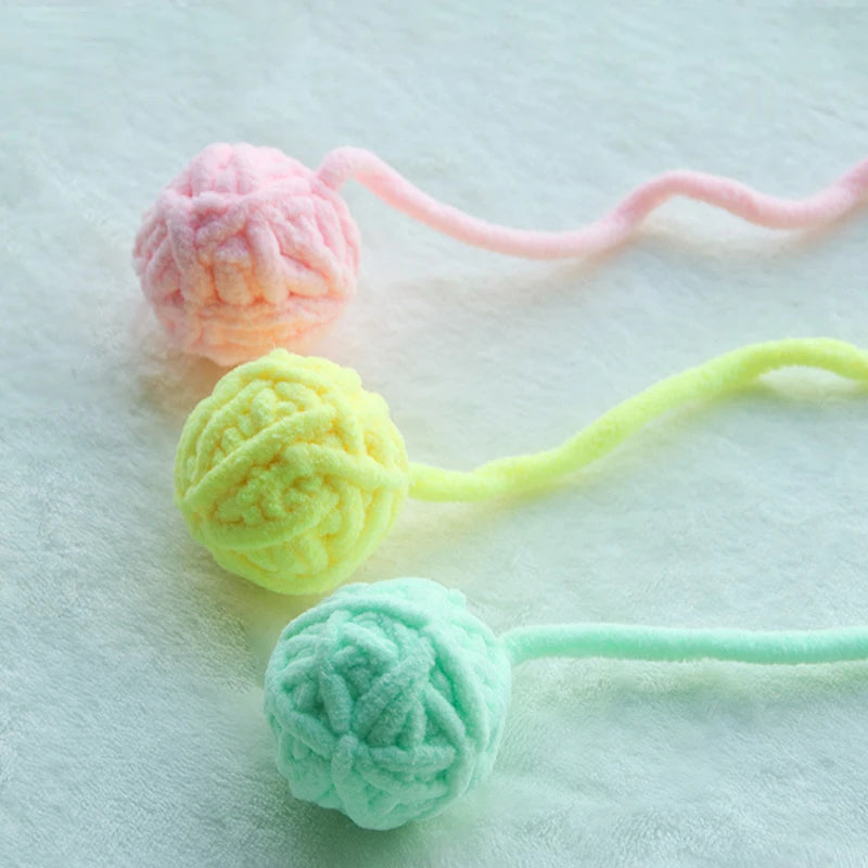 Colorful Yarn Balls for Cats
