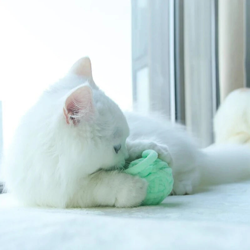 Colorful Yarn Balls for Cats