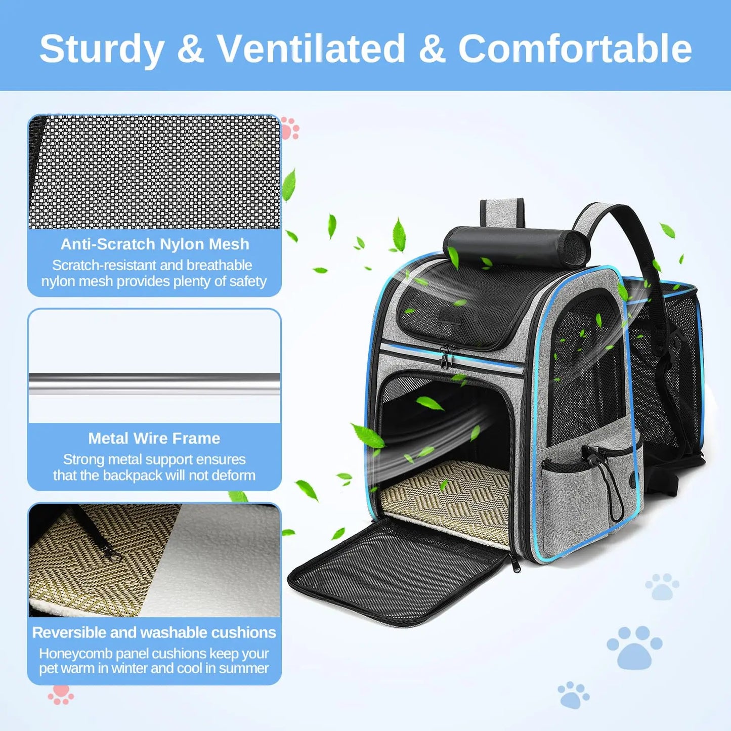 Dogat Pet Backpack Portable & Breathable