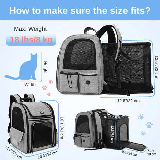 Dogat Pet Backpack Portable & Breathable